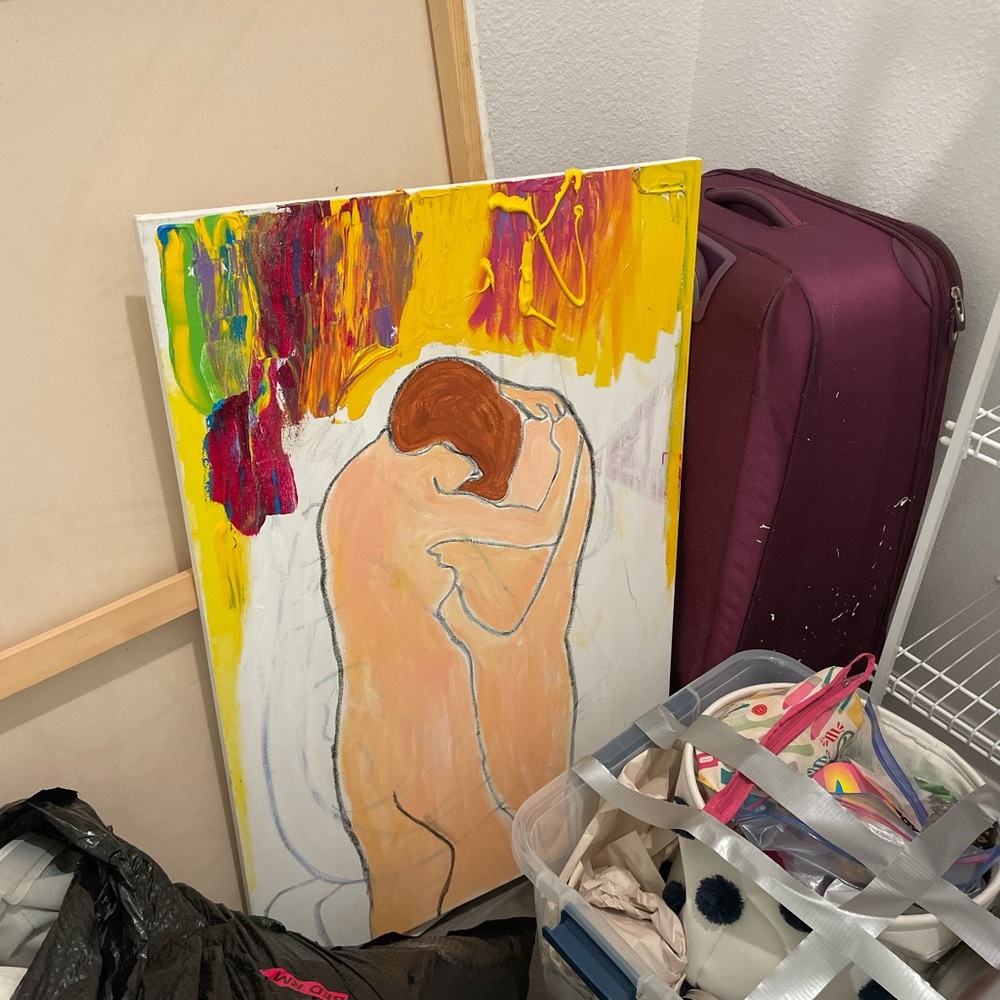 Pretty nice nice size painting intimacy and love